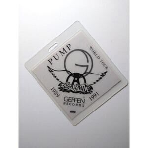 Aerosmith Pump World Tour Backstage Pass 1989-1991 Vintage Hard Classic Rock